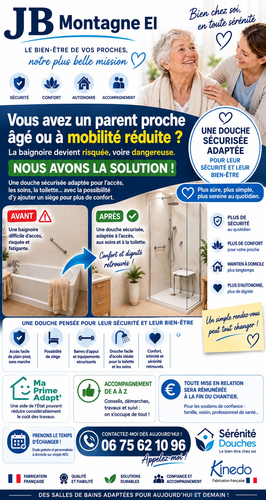 Présentation JB Montagne EI et solutions de douche sécurisée